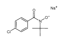 N-tert-butyl-4-chlorobenzohydroxamic acid sodium salt Structure