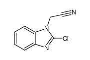 1H-Benzimidazole-1-acetonitrile,2-chloro-(9CI) Structure