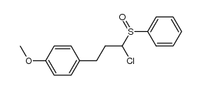1-chloro-3-(4-methoxyphenyl)propyl phenyl sulfoxide Structure