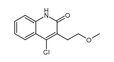 4-Chloro-3-(2'-methoxyethyl)quinolin-2(1H)-one结构式