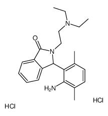 3-(2-amino-3,6-dimethylphenyl)-2-[2-(diethylamino)ethyl]-3H-isoindol-1-one,dihydrochloride Structure