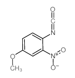 4-甲氧基-2-硝基苯基异氰酸酯结构式