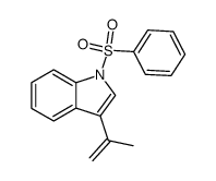 3-(1-methylethenyl)-1-phenylsulfonyl-1H-indole Structure