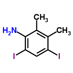 4,6-Diiodo-2,3-dimethylaniline结构式