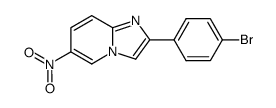 2-(4-bromophenyl)-6-nitroimidazo[1,2-a]pyridine structure