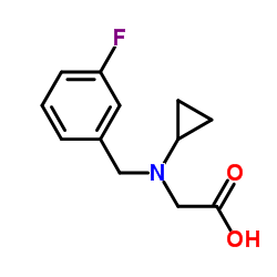 N-Cyclopropyl-N-(3-fluorobenzyl)glycine Structure