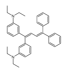 3-[1-[3-(diethylamino)phenyl]-4,4-diphenylbuta-1,3-dienyl]-N,N-diethylaniline结构式