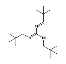 1-(2,2-dimethylpropylidene)-2,3-dineopentylguanidine结构式