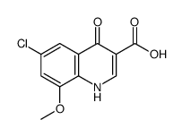 6-Chloro-4-hydroxy-8-methoxyquinoline-3-carboxylic acid structure