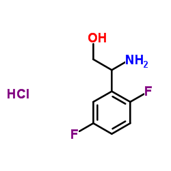 2-Amino-2-(2,5-difluorophenyl)ethanol hydrochloride (1:1)结构式