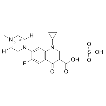 Danofloxacin Mesylate Structure