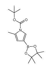 N-Boc-2-methyl-4-(4,4,5,5-tetramethyl-1,3,2-dioxaborolan-2-yl)pyrrole Structure