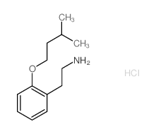 {2-[2-(3-Methylbutoxy)phenyl]ethyl}aminehydrochloride Structure