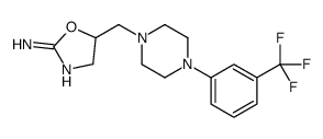 5-[[4-[3-(trifluoromethyl)phenyl]piperazin-1-yl]methyl]-4,5-dihydro-1,3-oxazol-2-amine Structure