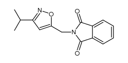 2-((3-isopropylisoxazol-5-yl)methyl)isoindoline-1,3-dione Structure