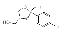 1,3-Dioxolane-4-methanol,2-(4-chlorophenyl)-2-methyl-结构式