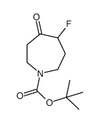 Tert-Butyl 4-Fluoro-5-Oxoazepane-1-Carboxylate结构式