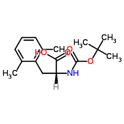 Boc-2,6-Dimethy-D-Phenylalanine结构式