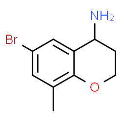 (4s)-6-bromo-8-methyl-3,4-dihydro-2h-1-benzopyran-4-amine结构式