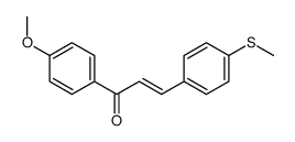 1-(4-methoxyphenyl)-3-(4-methylsulfanylphenyl)prop-2-en-1-one结构式