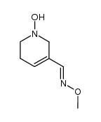 1-hydroxy-1,2,5,6-tetrahydropyridine-3-carboxaldehyde-O-methyloxime Structure