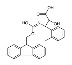 (2R,3R)-3-((((9H-FLUOREN-9-YL)METHOXY)CARBONYL)AMINO)-2-HYDROXY-3-(O-TOLYL)PROPANOIC ACID结构式