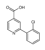 4-Pyridinecarboxylic acid, 2-(2-chlorophenyl)-结构式