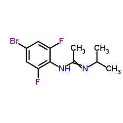 Ethanimidamide, N-(4-bromo-2,6-difluorophenyl)-N'-(1-Methylethyl)- structure