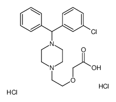 2-[2-[4-[(3-chlorophenyl)-phenylmethyl]piperazin-1-yl]ethoxy]acetic acid图片