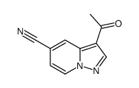 3-acetylpyrazolo[1,5-a]pyridine-5-carbonitrile结构式