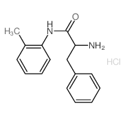 2-Amino-N-(2-methylphenyl)-3-phenylpropanamide hydrochloride结构式