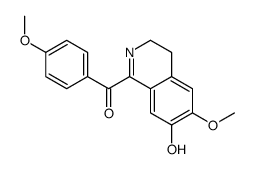 (7-hydroxy-6-methoxy-3,4-dihydroisoquinolin-1-yl)-(4-methoxyphenyl)methanone Structure