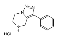 3-苯基-4,5,6,7-四氢-1,2,3-三唑并[1,5-a]吡嗪盐酸盐结构式