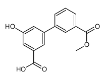 3-hydroxy-5-(3-methoxycarbonylphenyl)benzoic acid Structure