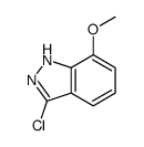 3-氯-7-甲氧基-1H-吲唑结构式