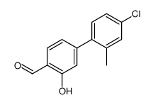 4-(4-chloro-2-methylphenyl)-2-hydroxybenzaldehyde结构式