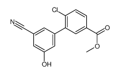 methyl 4-chloro-3-(3-cyano-5-hydroxyphenyl)benzoate Structure