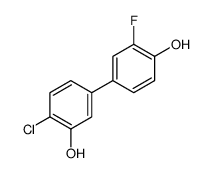 4-(4-chloro-3-hydroxyphenyl)-2-fluorophenol结构式