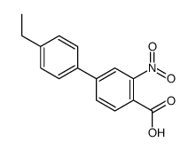 4-(4-ethylphenyl)-2-nitrobenzoic acid Structure