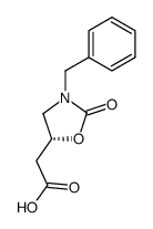 (R)-3-N-benzyl-5-(2-carboxymethyl)-oxazolidin-2-one结构式