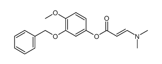 3-(benzyloxy)-4-methoxyphenyl (2E)-3-(dimethylamino)prop-2-enoate Structure