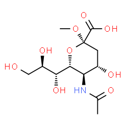 N-acetylneuraminic acid methyl glycoside structure