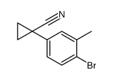 1-(4-bromo-3-methylphenyl)cyclopropane-1-carbonitrile Structure