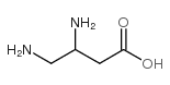 3,4-diaminobutanoic acid structure