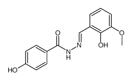 4-hydroxy-N'-[(Z)-(5-methoxy-6-oxocyclohexa-2,4-dien-1-ylidene)methyl]benzohydrazide Structure