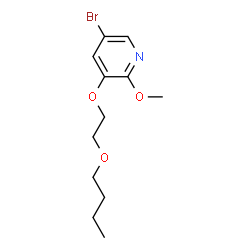5-Bromo-3-(2-butoxyethoxy)-2-methoxypyridine Structure