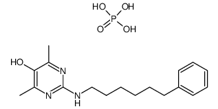 4,6-dimethyl-2-(6-phenylhexylamino)pyrimidin-5-ol structure