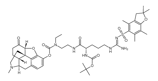 [N-Boc-Arg(Pbf)]-ethyl-carbamic acid hydromorphone ester picture