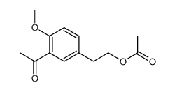 3-acetyl-4-methoxyphenylethyl acetate结构式