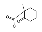 Cyclohexanecarbonyl chloride, 1-methyl-2-oxo- (9CI) structure